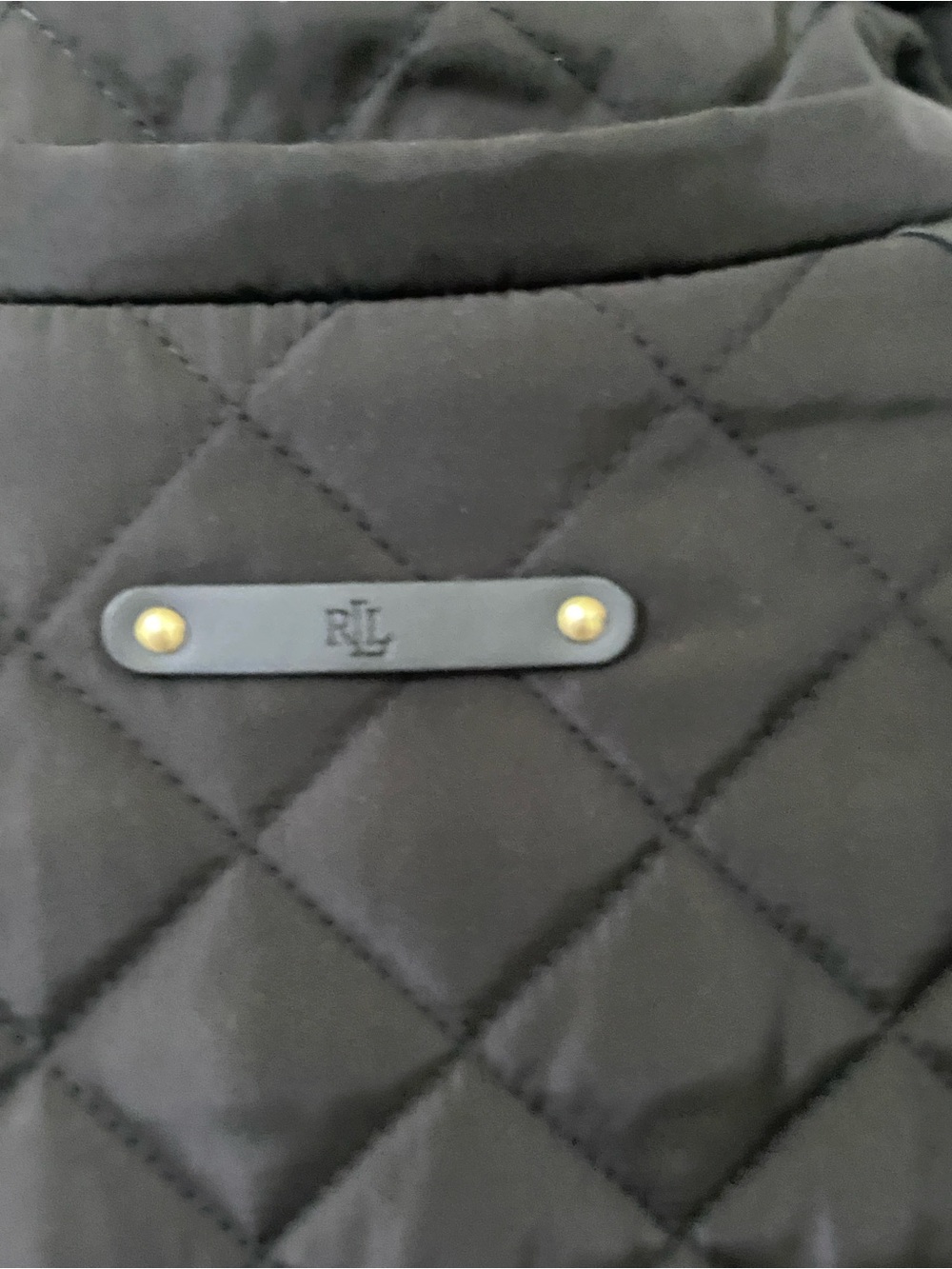Ralph Lauren Crest-Patch Quilted Funnelneck Jacket - Picture 7 of 8